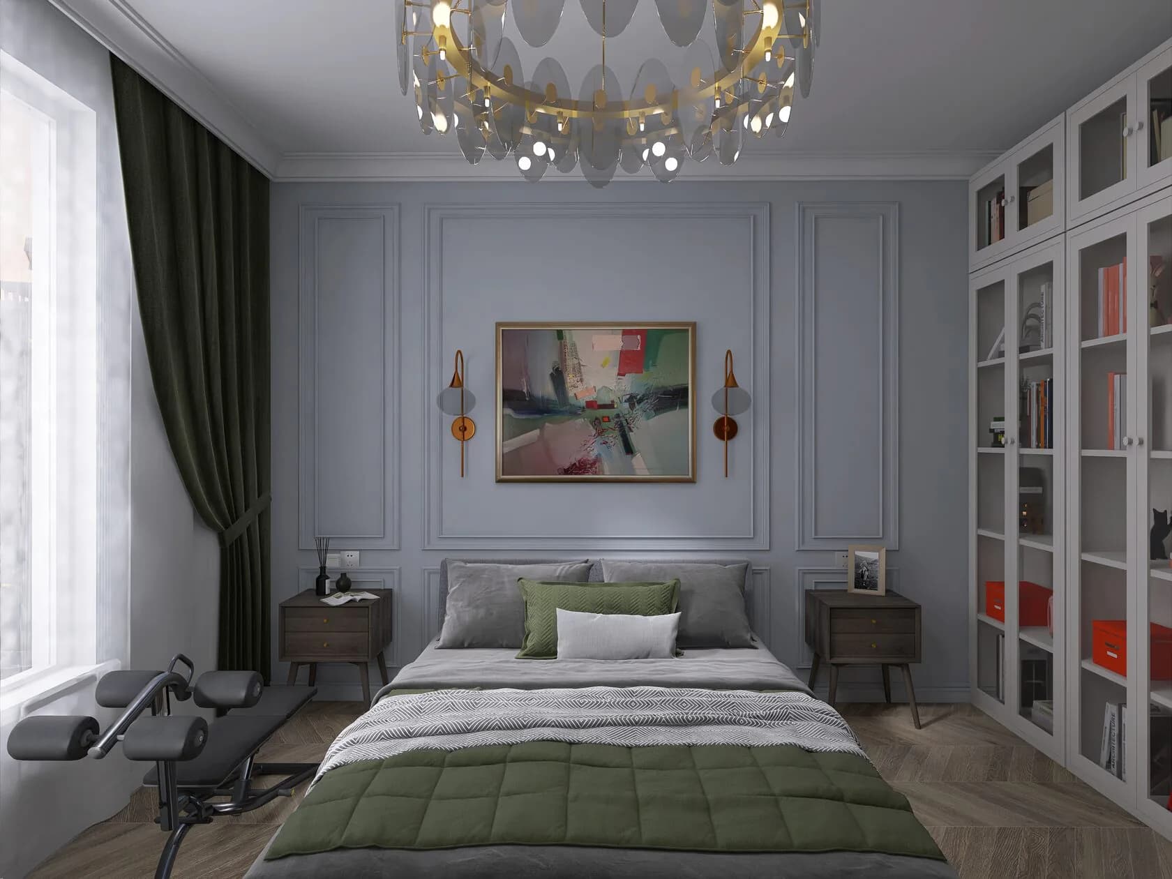 Объединяя пространства, 120 м² — дизайн-проект студии ГРИБ